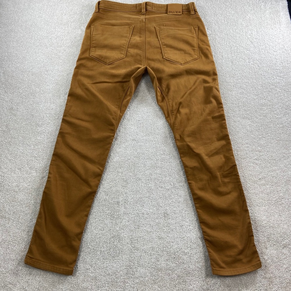 DU/ER N2X Slim Fit Pants Mens 31x30 Brown Tobacco Performance Stretch Chino